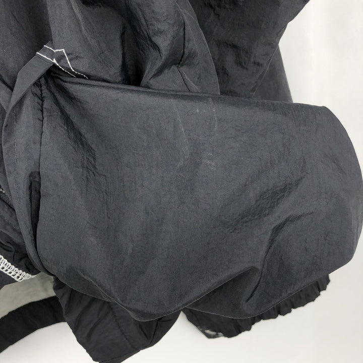 90'S Nike Back Logo Padded Hoodie Puffer Jacket Men's XXL (approx.) Vintage Nylon black type Vintage Second Hand