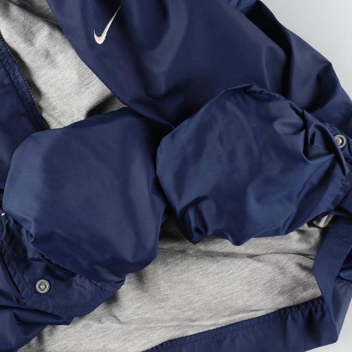 90'S Nike NIKE nylon hoodie, men's XL size, vintage Nylon navy blue type Vintage Second Hand