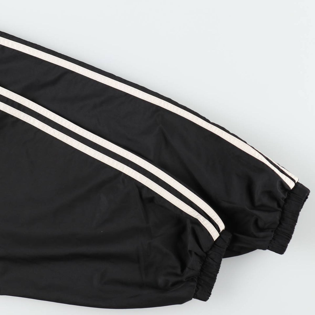 90'S Adidas hooded warm-up pullover, men's size L equivalent, vintage. polyester black type Vintage Second Hand