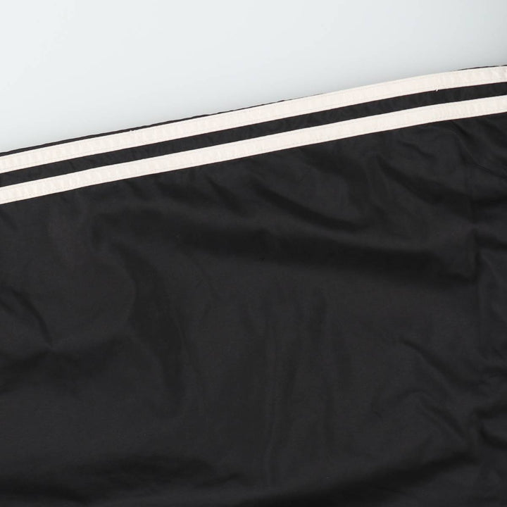 90'S Adidas hooded warm-up pullover, men's size L equivalent, vintage. polyester black type Vintage Second Hand