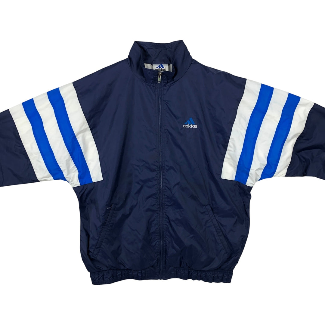 Vintage 90s-00'S Adidas nylon jacket, men's size XL Nylon navy blue type Vintage Second Hand