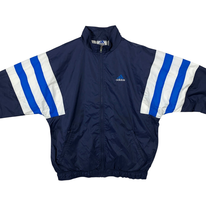 Vintage 90s-00'S Adidas nylon jacket, men's size XL Nylon navy blue type Vintage Second Hand