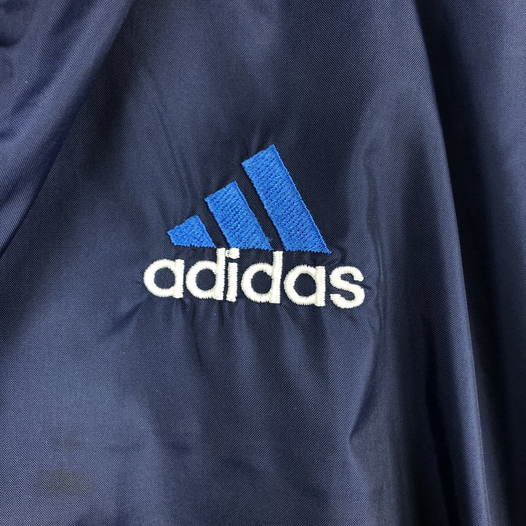 Vintage 90s-00'S Adidas nylon jacket, men's size XL Nylon navy blue type Vintage Second Hand