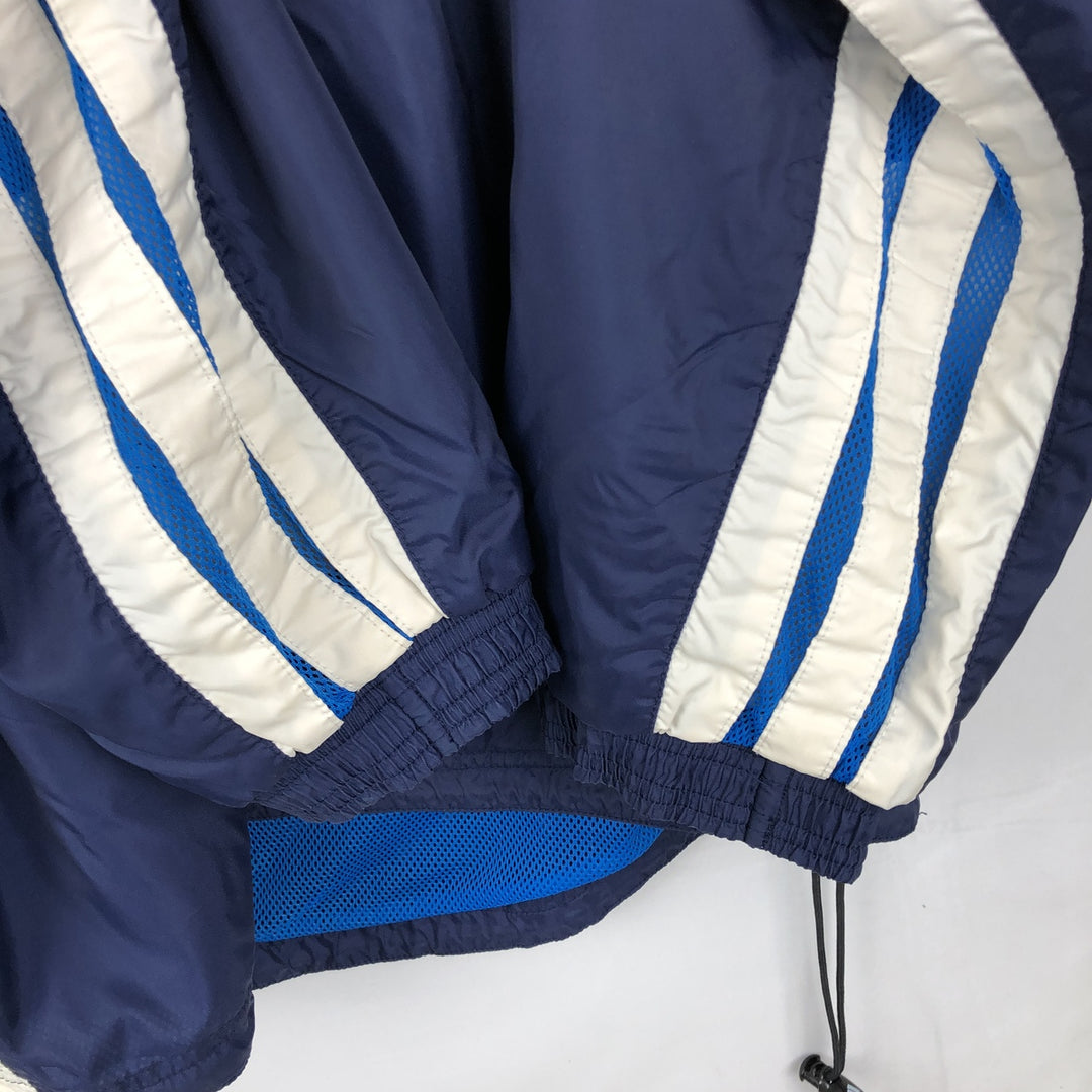 90s-00'S Adidas half-zip warm-up pullover, men's size L (approx.) unclear navy blue type Vintage Second Hand
