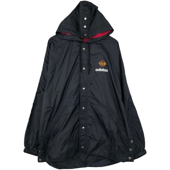 Vintage 90'S Adidas hooded windbreaker, men's size XL equivalent. unclear black type Vintage Second Hand