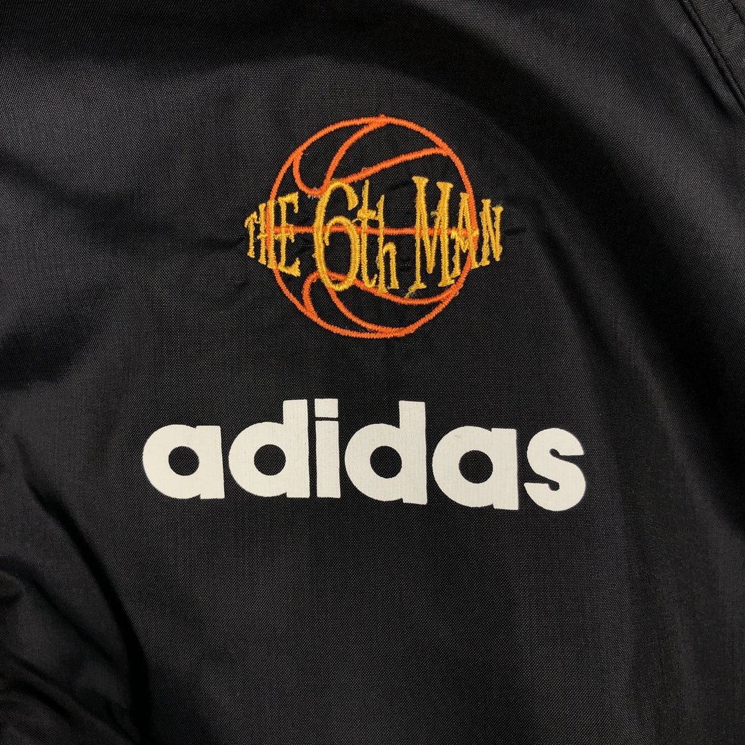 Vintage 90'S Adidas hooded windbreaker, men's size XL equivalent. unclear black type Vintage Second Hand