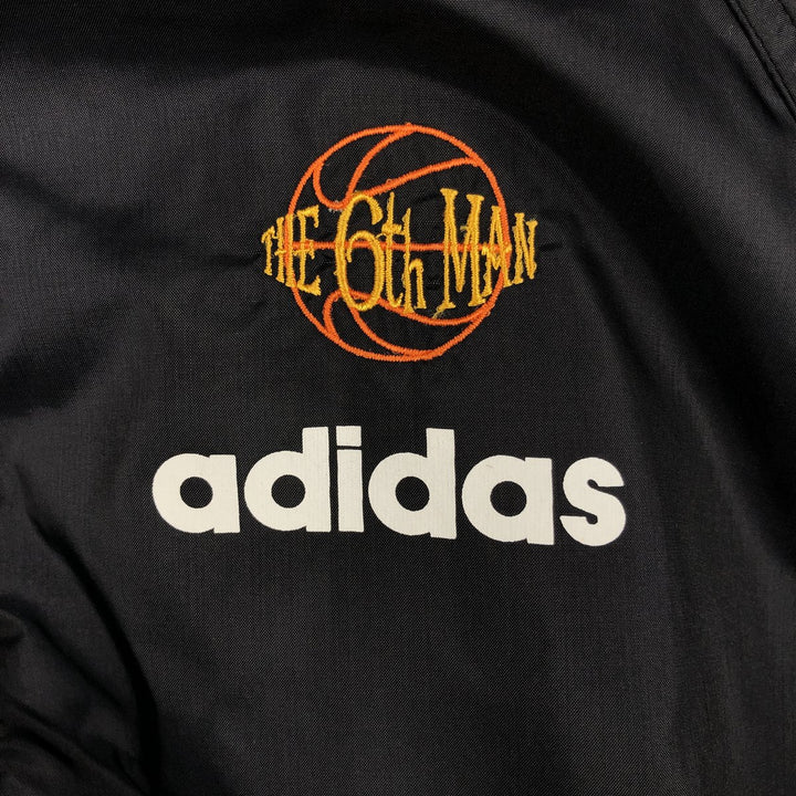 Vintage 90'S Adidas hooded windbreaker, men's size XL equivalent. unclear black type Vintage Second Hand