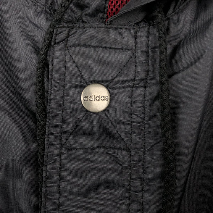 Vintage 90'S Adidas hooded windbreaker, men's size XL equivalent. unclear black type Vintage Second Hand