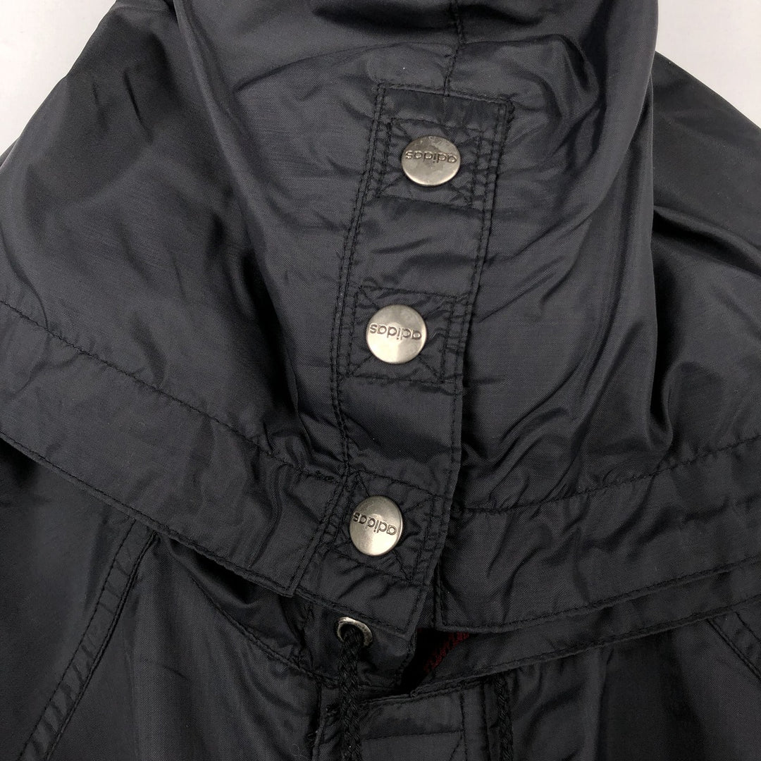 Vintage 90'S Adidas hooded windbreaker, men's size XL equivalent. unclear black type Vintage Second Hand