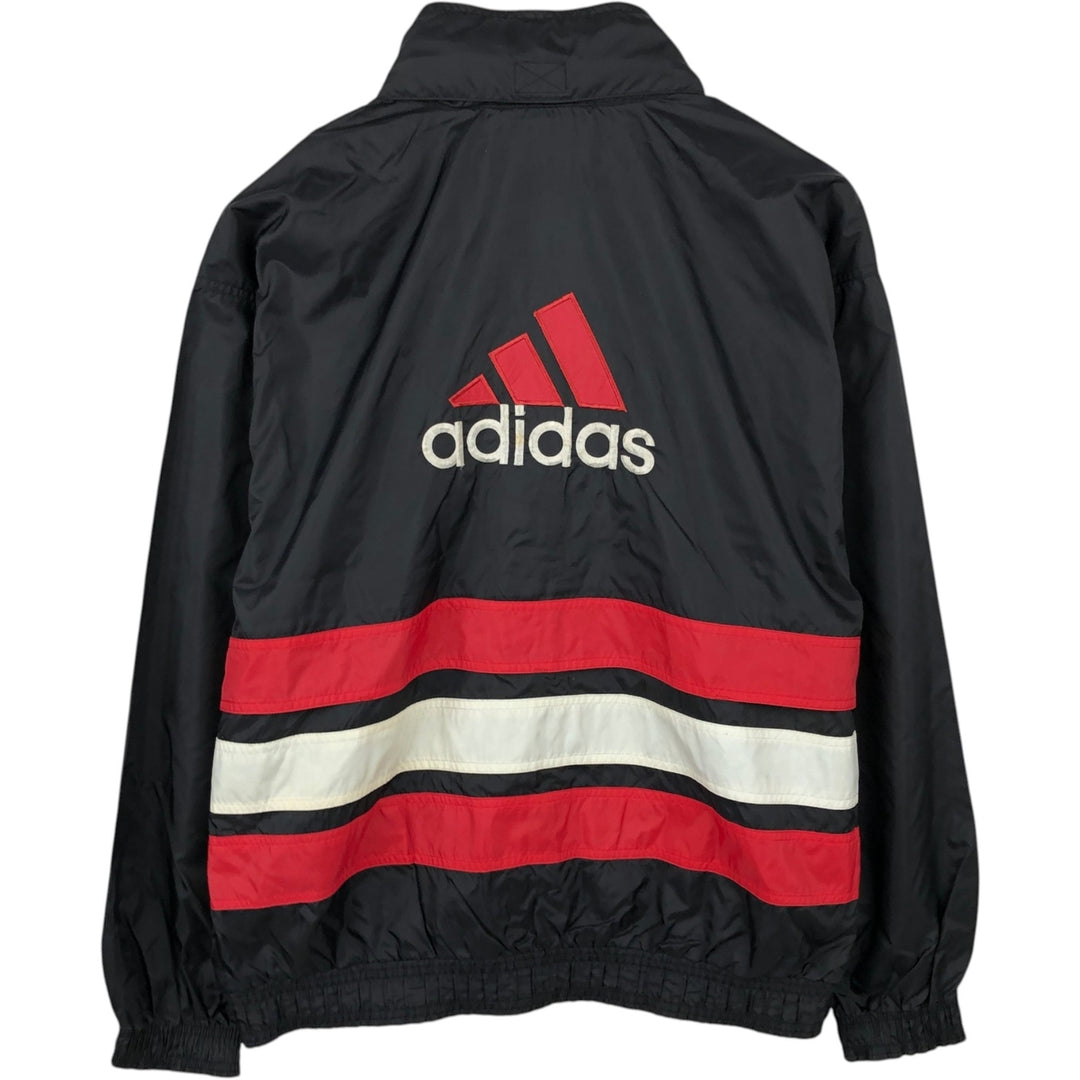 Vintage 80s-90'S Adidas nylon jacket with back logo, size L, men's Nylon black type Vintage Second Hand