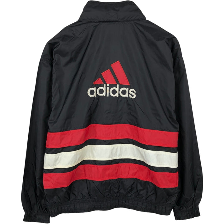 Vintage 80s-90'S Adidas nylon jacket with back logo, size L, men's Nylon black type Vintage Second Hand