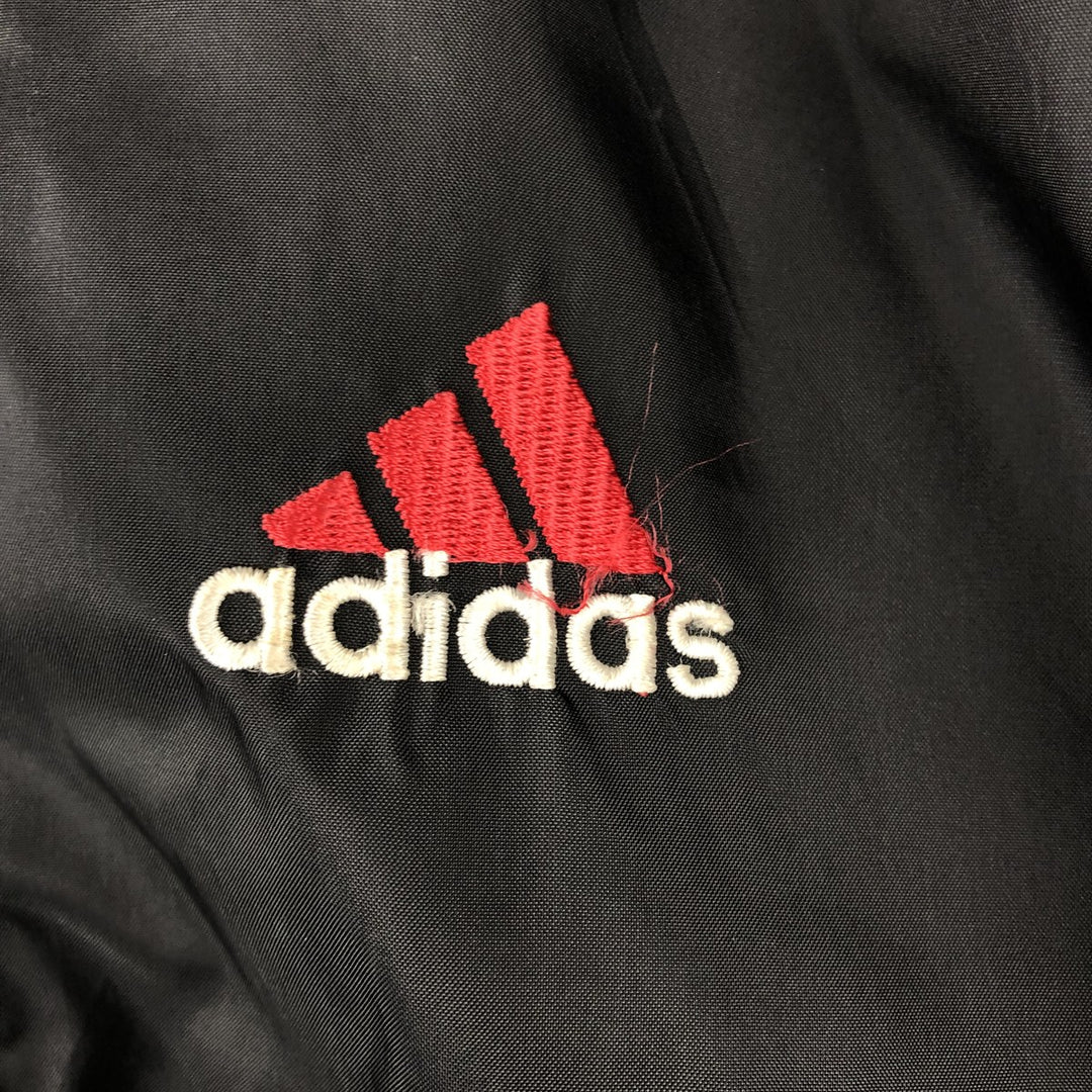 Vintage 80s-90'S Adidas nylon jacket with back logo, size L, men's Nylon black type Vintage Second Hand
