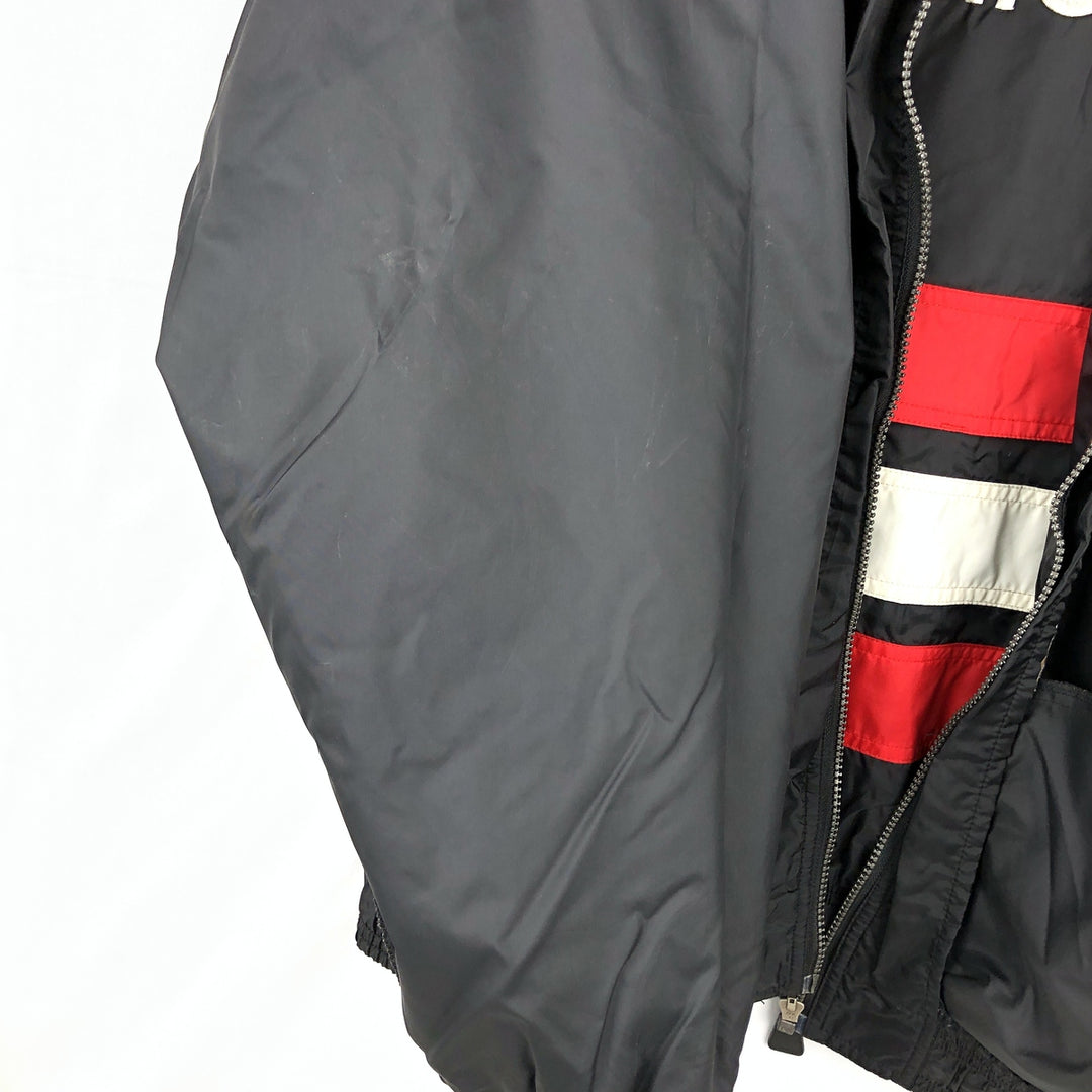 Vintage 80s-90'S Adidas nylon jacket with back logo, size L, men's Nylon black type Vintage Second Hand