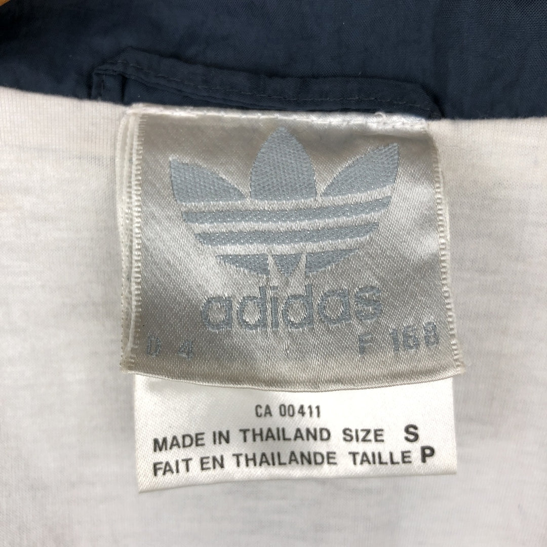 80s-90'S Adidas Trefoil Logo Two-Tone Nylon Jacket, Men's Size S (Equivalent), Vintage Nylon white type Vintage Second Hand