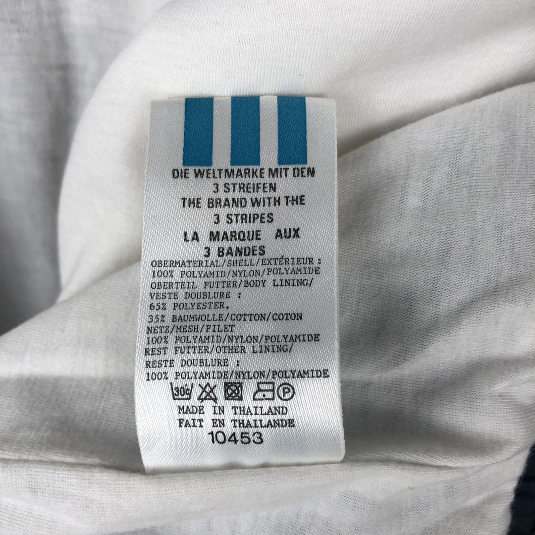 80s-90'S Adidas Trefoil Logo Two-Tone Nylon Jacket, Men's Size S (Equivalent), Vintage Nylon white type Vintage Second Hand