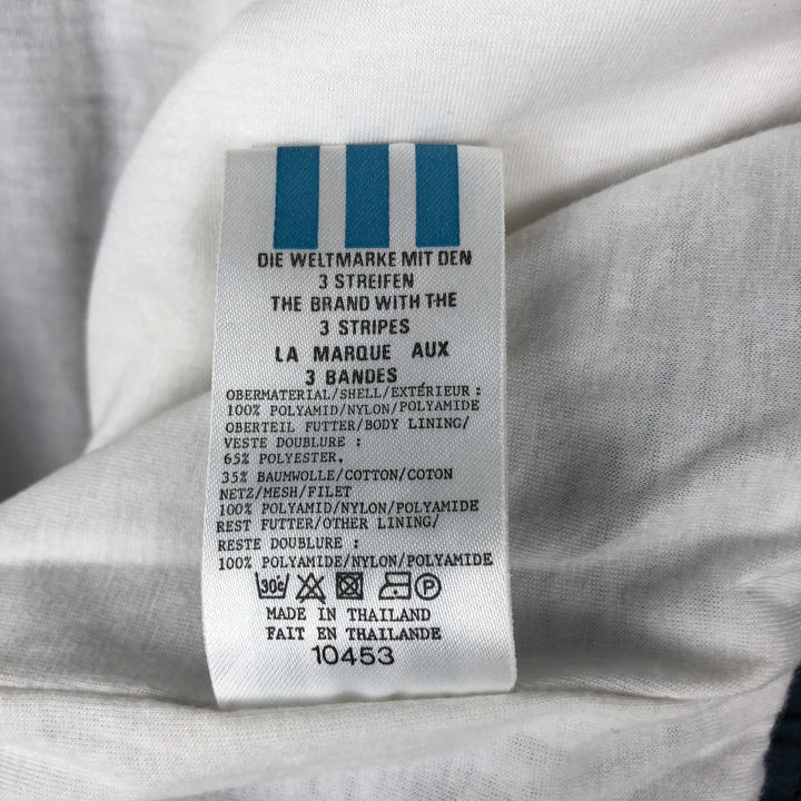 80s-90'S Adidas Trefoil Logo Two-Tone Nylon Jacket, Men's Size S (Equivalent), Vintage Nylon white type Vintage Second Hand