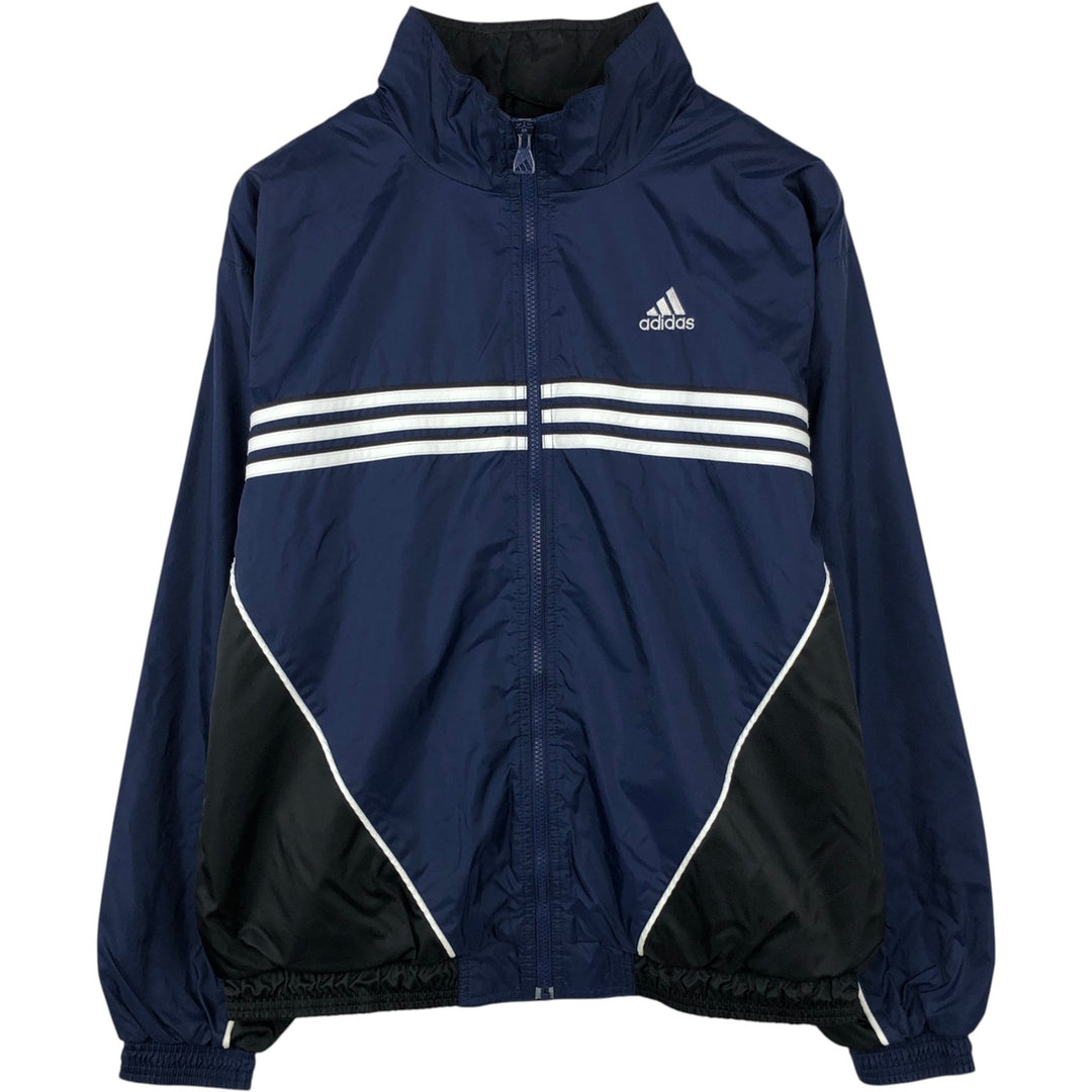 90s~00'S Adidas nylon jacket, men's size M Nylon navy blue type Vintage Second Hand