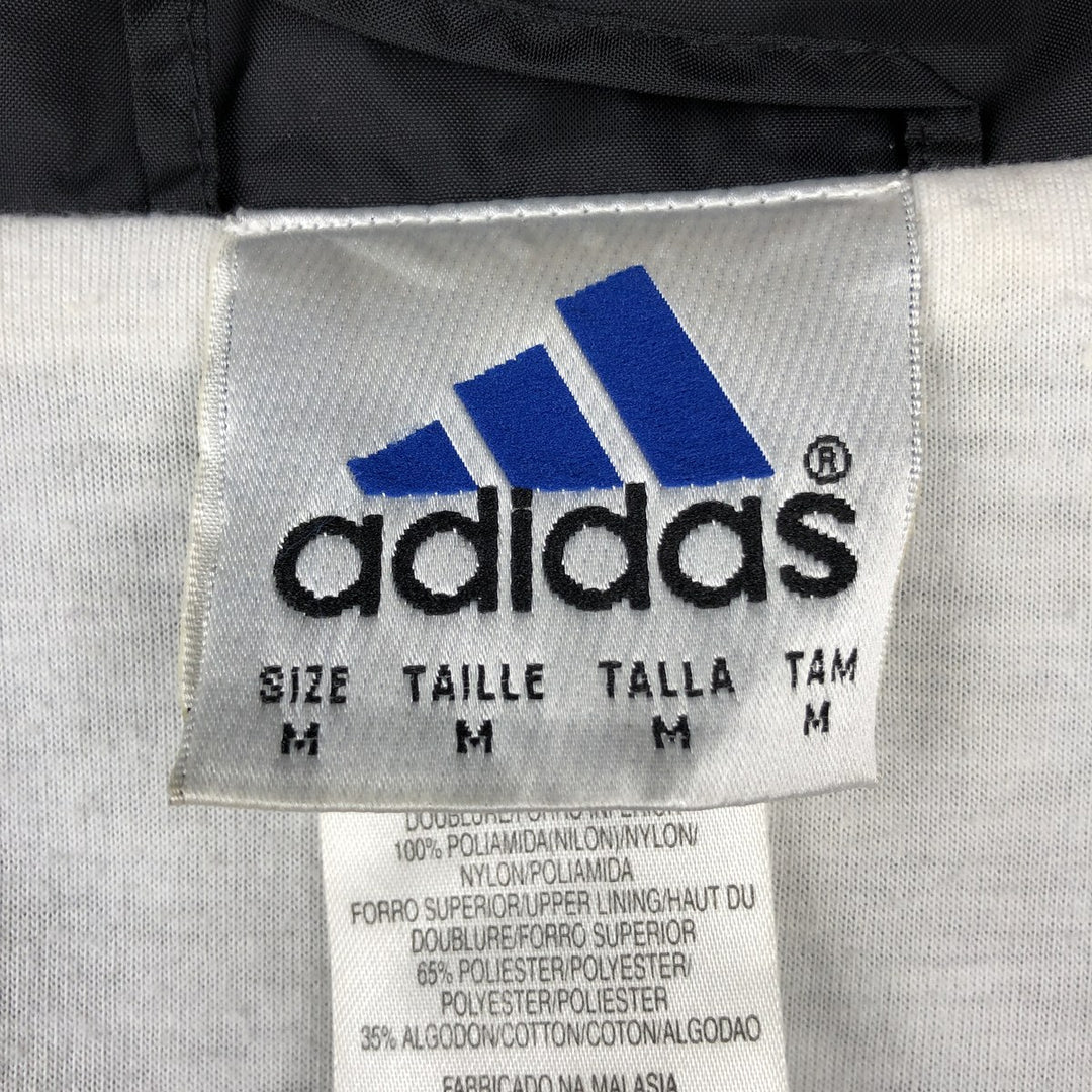 90s~00'S Adidas nylon jacket, men's size M Nylon navy blue type Vintage Second Hand