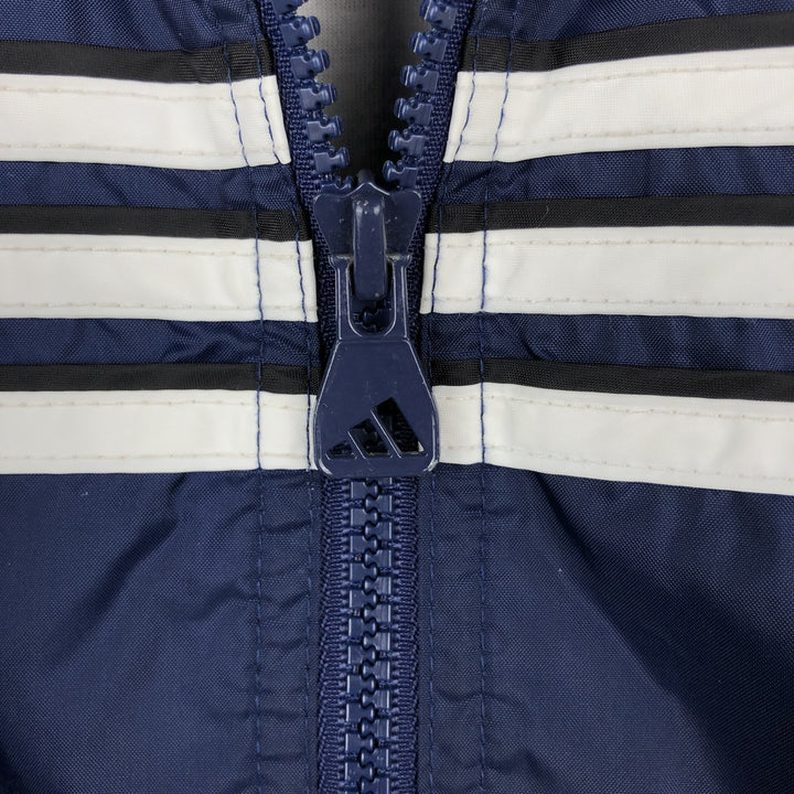 90s~00'S Adidas nylon jacket, men's size M Nylon navy blue type Vintage Second Hand