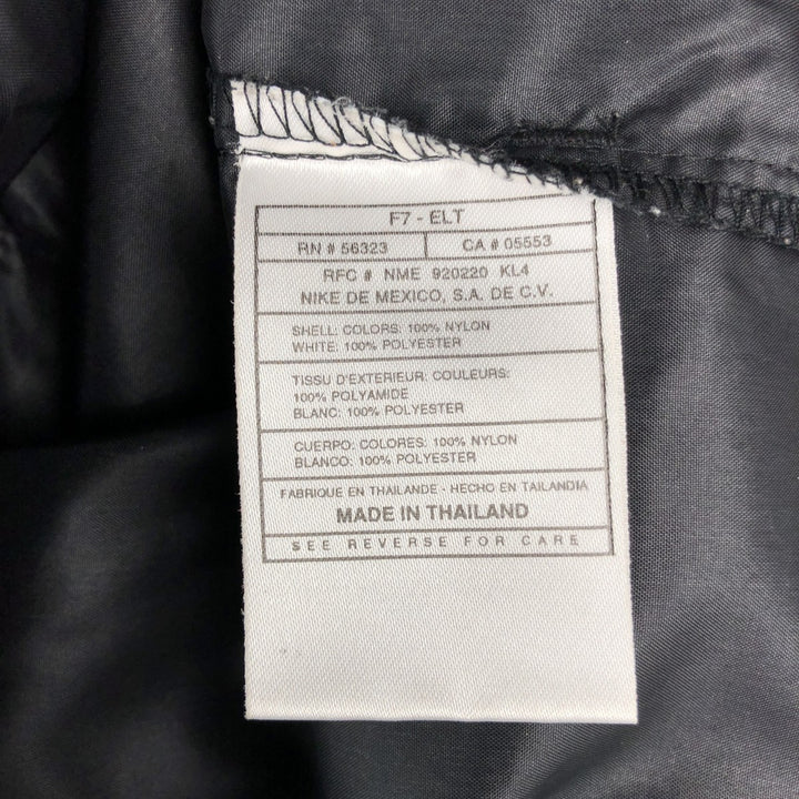 90'S Vintage Nike Anorak Jacket, Men's Size L Nylon black type Vintage Second Hand