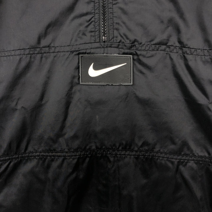 90'S Vintage Nike Anorak Jacket, Men's Size L Nylon black type Vintage Second Hand