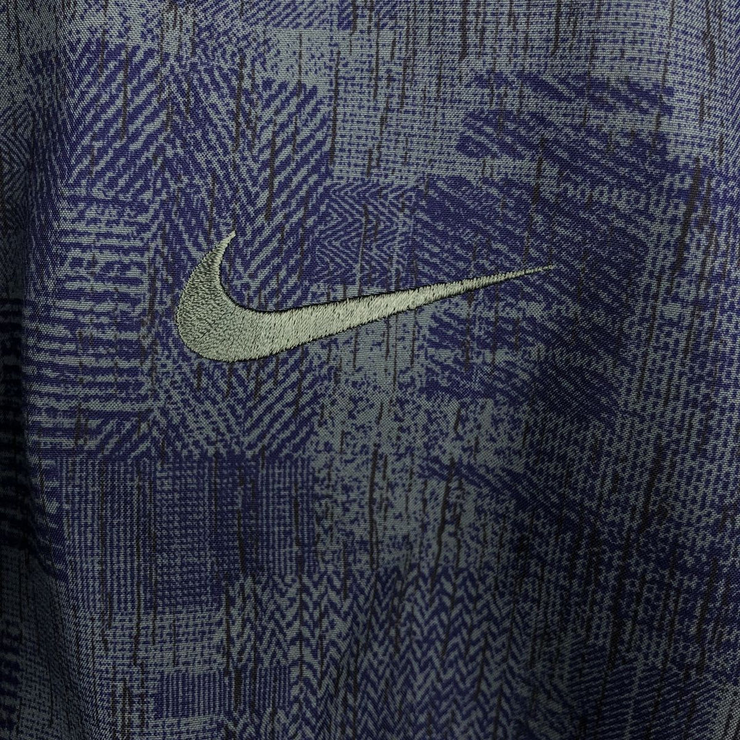 2000'S Nike Golf Storm-Fit All-Over Print Half-Zip Warm-Up Pullover, Men's Size XL (approx.) polyester navy blue type Vintage Second Hand