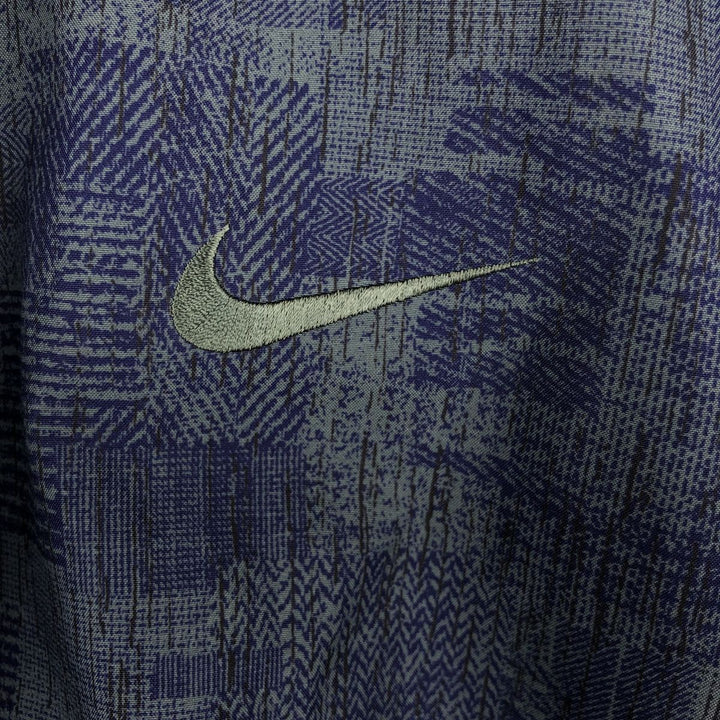 2000'S Nike Golf Storm-Fit All-Over Print Half-Zip Warm-Up Pullover, Men's Size XL (approx.) polyester navy blue type Vintage Second Hand