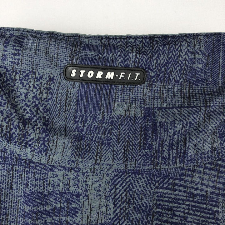 2000'S Nike Golf Storm-Fit All-Over Print Half-Zip Warm-Up Pullover, Men's Size XL (approx.) polyester navy blue type Vintage Second Hand