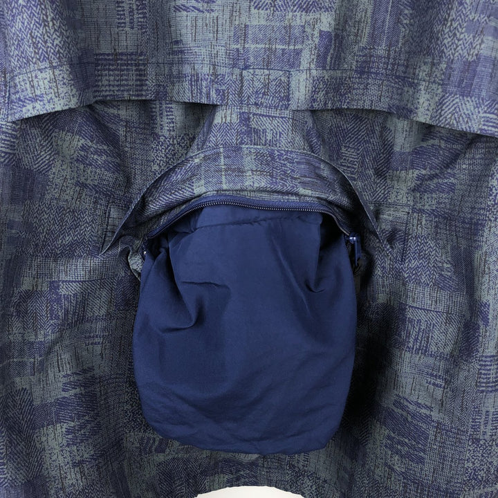 2000'S Nike Golf Storm-Fit All-Over Print Half-Zip Warm-Up Pullover, Men's Size XL (approx.) polyester navy blue type Vintage Second Hand