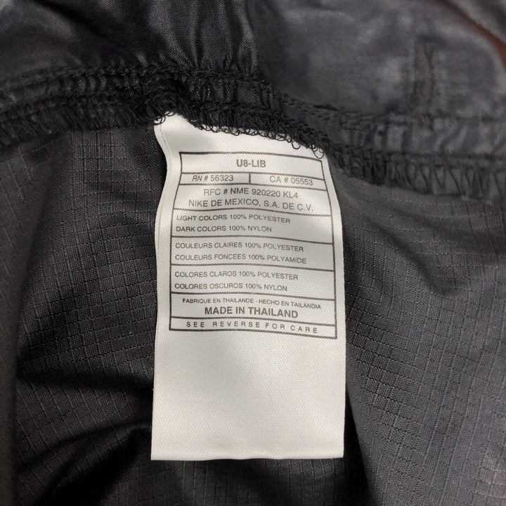 90'S Nike Half-Zip Ripstop Nylon Hoodie, Men's XXL equivalent, Vintage Nylon black type Vintage Second Hand
