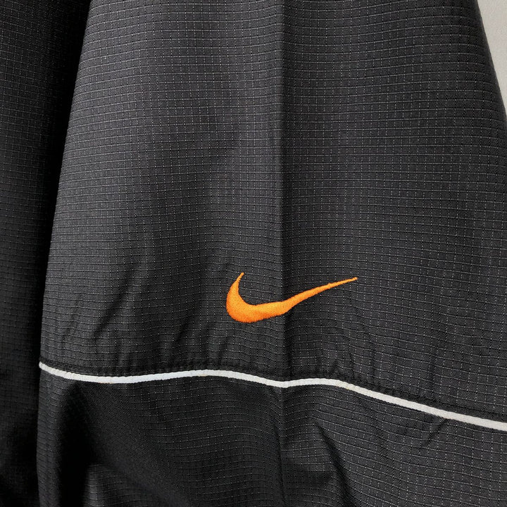 90'S Nike Half-Zip Ripstop Nylon Hoodie, Men's XXL equivalent, Vintage Nylon black type Vintage Second Hand