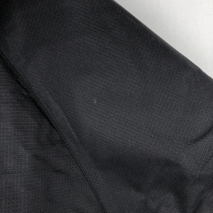 90'S Nike Half-Zip Ripstop Nylon Hoodie, Men's XXL equivalent, Vintage Nylon black type Vintage Second Hand