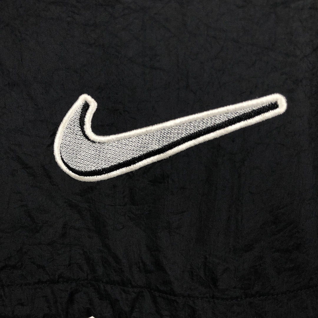 90'S Nike Half-Zip Nylon Hoodie, Men's Size M (approx.), Vintage Nylon black type Vintage Second Hand