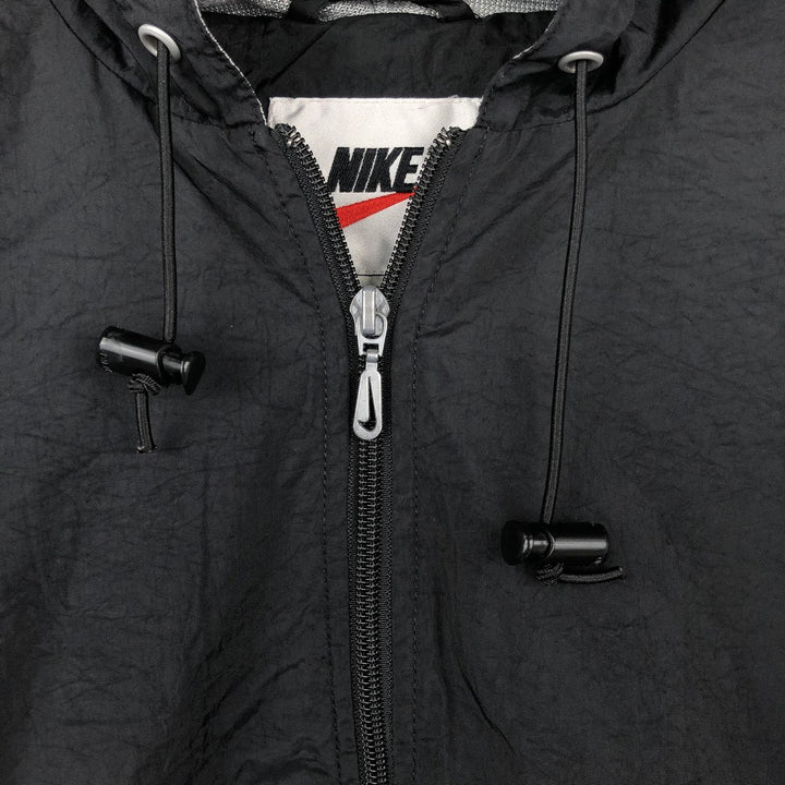 90'S Nike Half-Zip Nylon Hoodie, Men's Size M (approx.), Vintage Nylon black type Vintage Second Hand