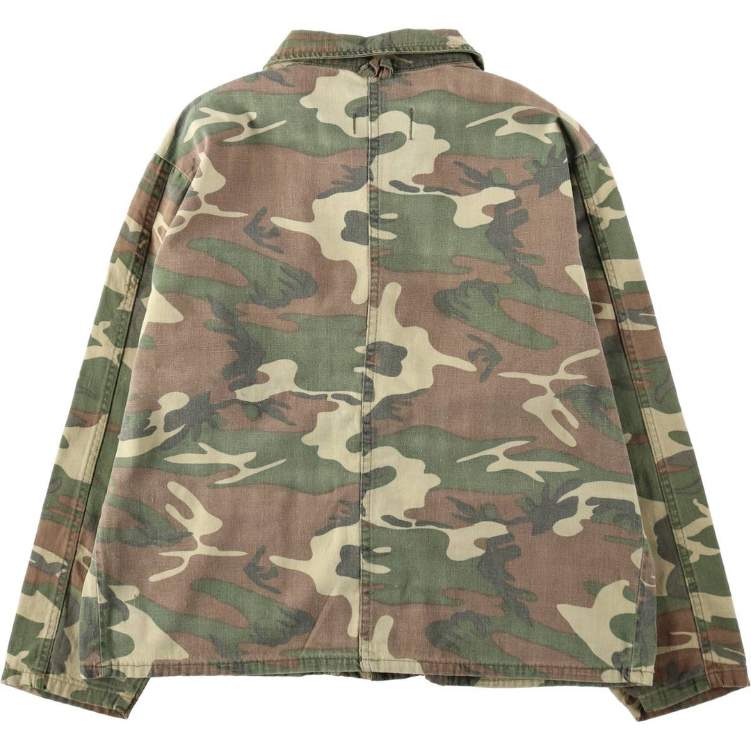 1980'S Kmart Camouflage Pattern Hunting Shirt Jacket, Men's Size L (approx.), Vintage unclear Khaki type Vintage Second Hand