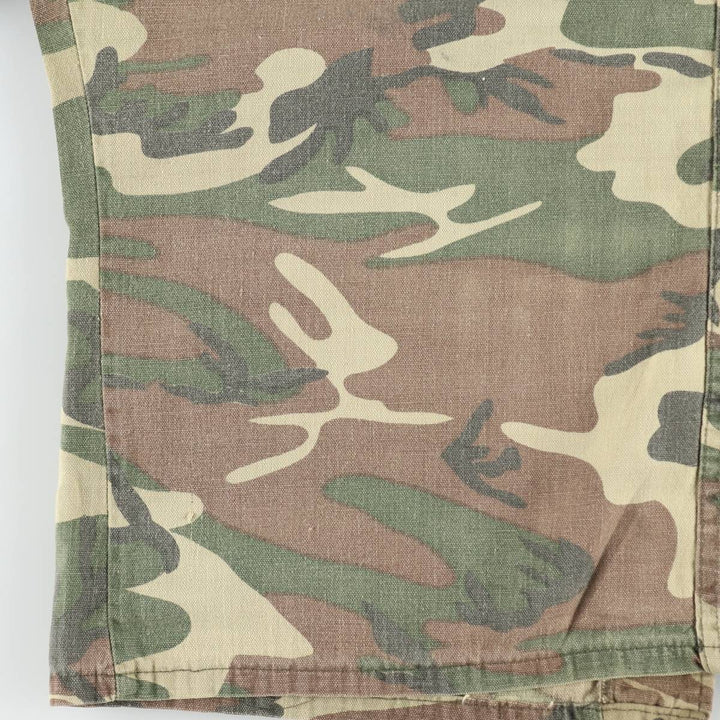 1980'S Kmart Camouflage Pattern Hunting Shirt Jacket, Men's Size L (approx.), Vintage unclear Khaki type Vintage Second Hand