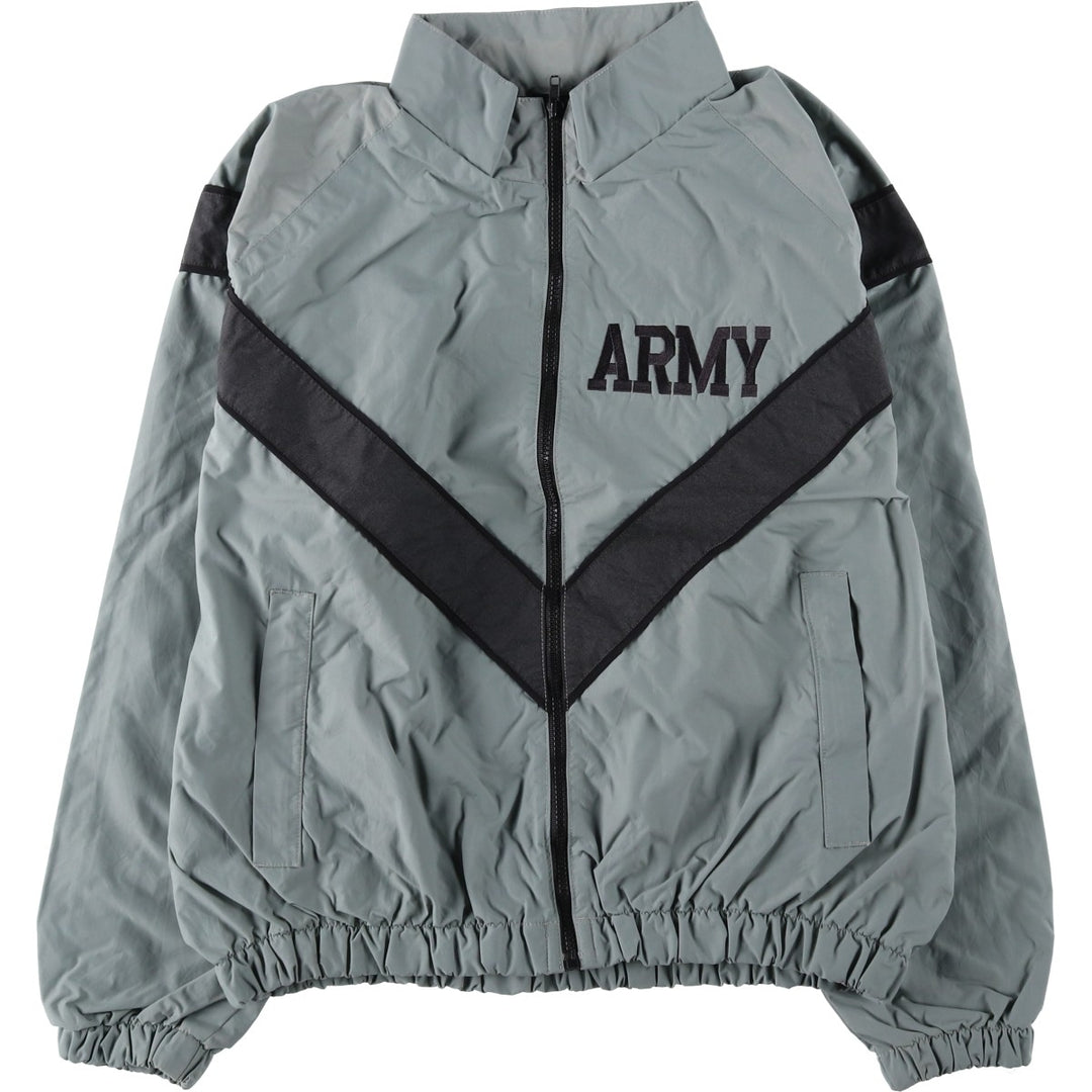 2000'S US Army PFU Training Jacket, Nylon Jacket, Made in USA, Size Small Nylon gray type Vintage Second Hand