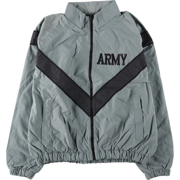 2000'S US Army PFU Training Jacket, Nylon Jacket, Made in USA, Size Small Nylon gray type Vintage Second Hand