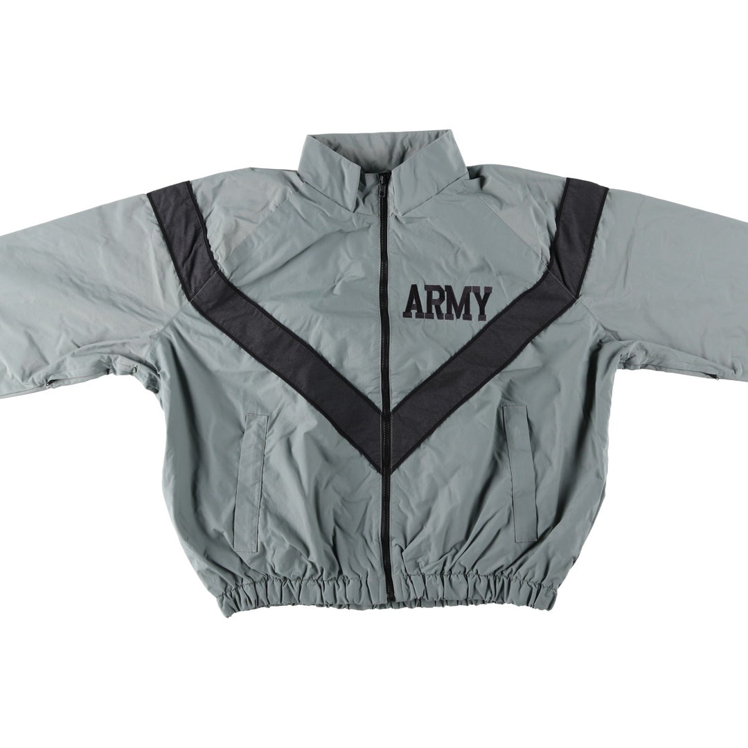 2000'S US Army PFU Training Jacket, Nylon Jacket, Made in USA, Size Small Nylon gray type Vintage Second Hand