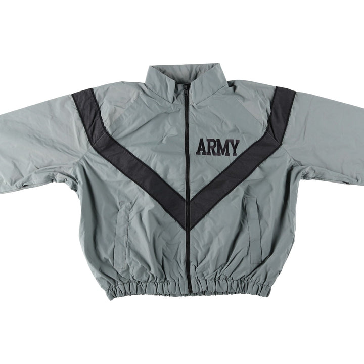 2000'S US Army PFU Training Jacket, Nylon Jacket, Made in USA, Size Small Nylon gray type Vintage Second Hand