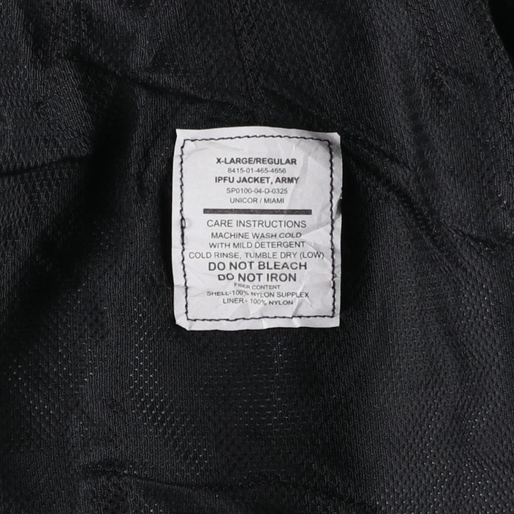 00'S USARMY IPFU Training Jacket Nylon Jacket Made in USA X-LARGE Nylon gray type Vintage Second Hand