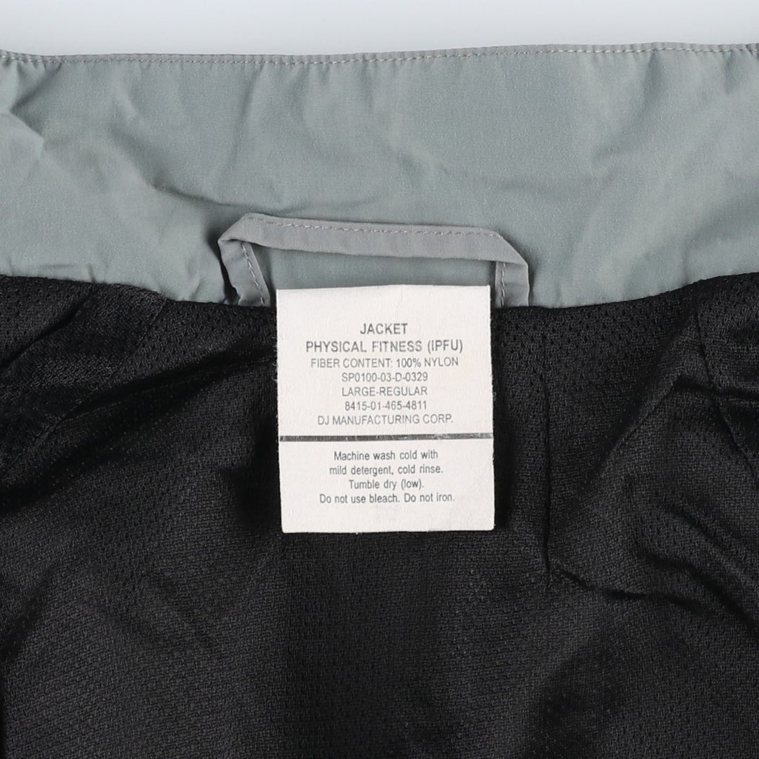 Authentic US Army IPFU training jacket from the 2000s, made in the USA, size LARGE-REGULAR, men's size L. Nylon gray type Vintage Second Hand