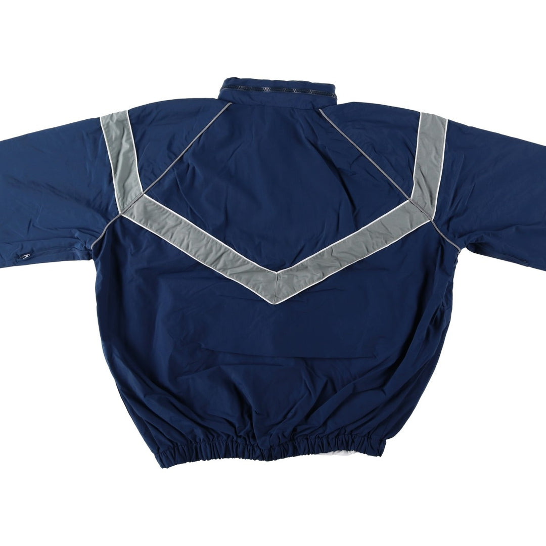 00'S US Military USAIR FORCE SKILCRAFT PTU Training Jacket Nylon Jacket Made in USA LARGE Nylon navy blue type Vintage Second Hand