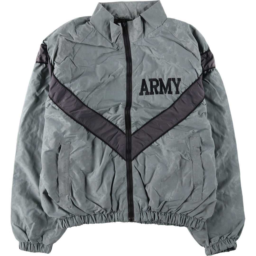 Genuine US Army IPFU Training Jacket, Camouflage Pattern ACU Digital Camo Nylon Jacket, Made in USA, Medium Size Nylon gray type Vintage Second Hand