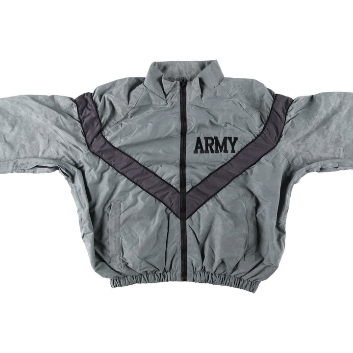 Genuine US Army IPFU Training Jacket, Camouflage Pattern ACU Digital Camo Nylon Jacket, Made in USA, Medium Size Nylon gray type Vintage Second Hand