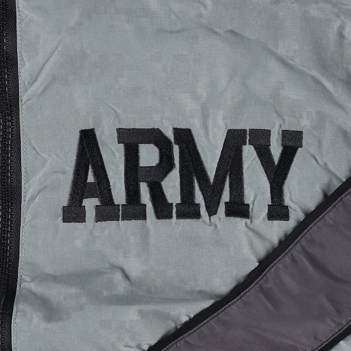 Genuine US Army IPFU Training Jacket, Camouflage Pattern ACU Digital Camo Nylon Jacket, Made in USA, Medium Size Nylon gray type Vintage Second Hand