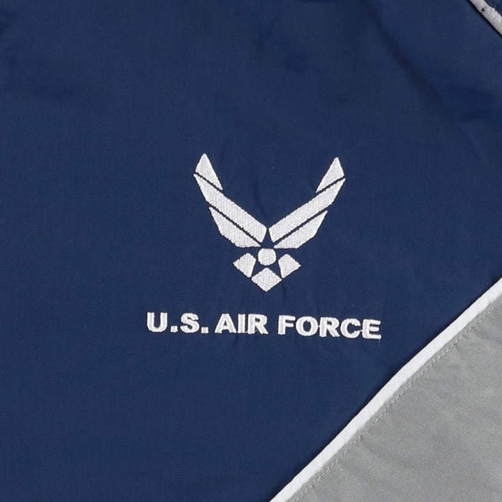 U.S. Military USAIR FORCE SKILCRAFT PTU Training Jacket Nylon Jacket X-LARGE unclear navy blue type Vintage Second Hand