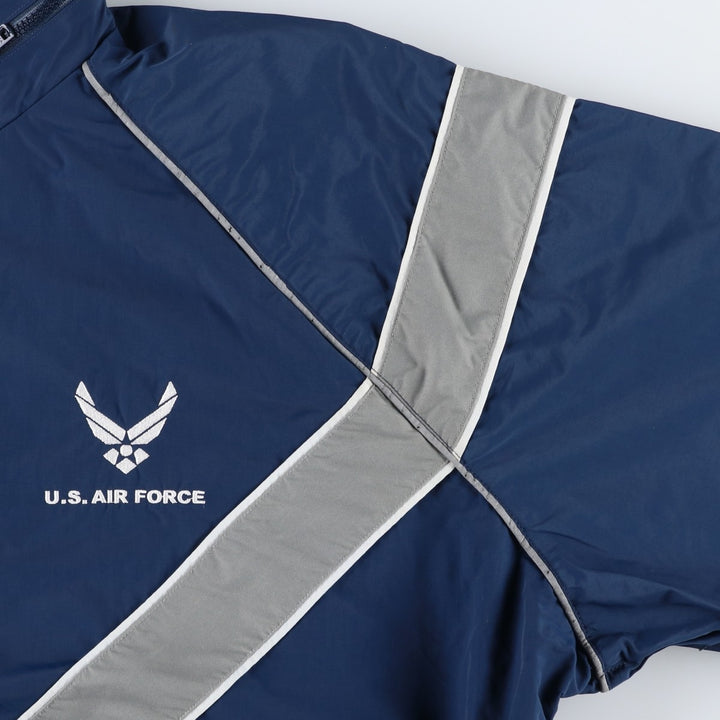 U.S. Military USAIR FORCE SKILCRAFT PTU Training Jacket Nylon Jacket X-LARGE unclear navy blue type Vintage Second Hand