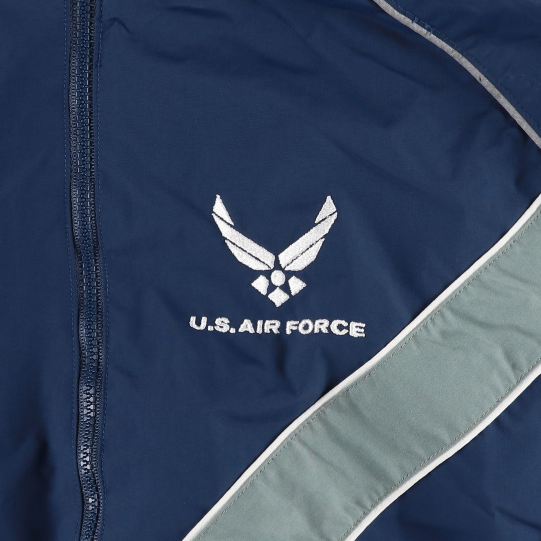 Genuine US military USAIR FORCE SKILCRAFT PTU training jacket, nylon jacket, made in USA, MEDIUM Nylon navy blue type Vintage Second Hand