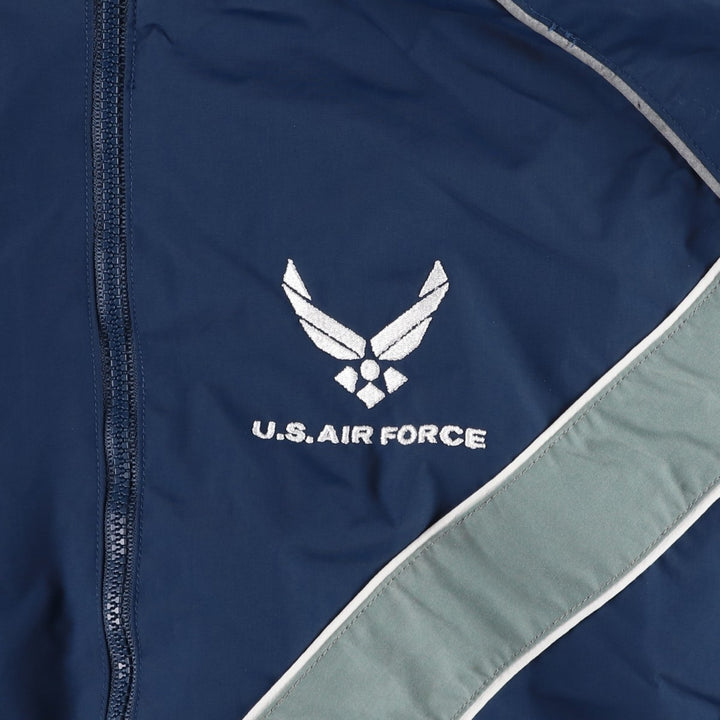 Genuine US military USAIR FORCE SKILCRAFT PTU training jacket, nylon jacket, made in USA, MEDIUM Nylon navy blue type Vintage Second Hand